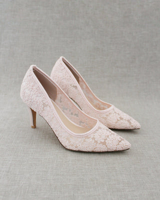 Lace Evening Pump