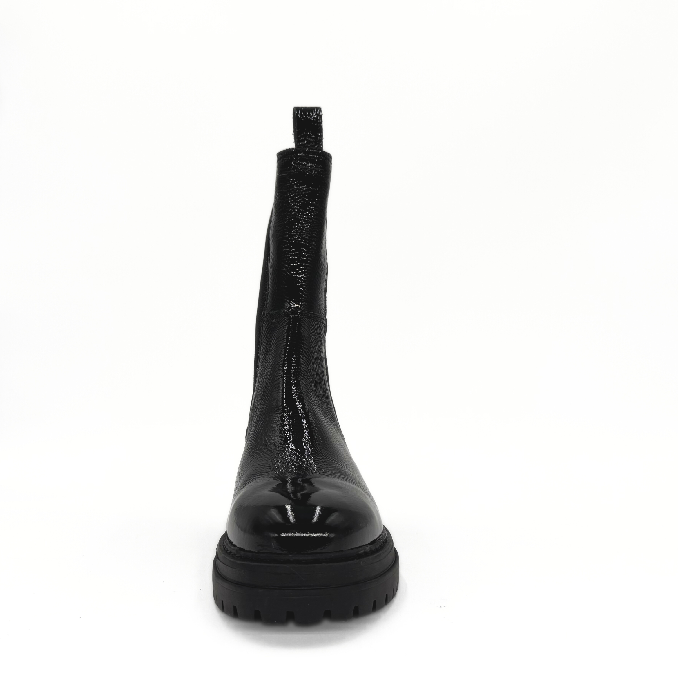Sherry Patent Lugsole Booties