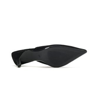 Luna - Black Velvet Mules