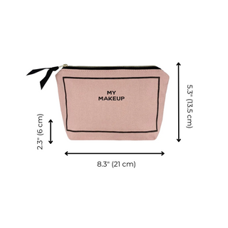 My Makeup Pouch, Coated Lining – Pink/Blush - Glamourous Grace