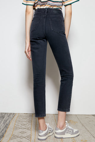 Chelsea High Rise Straight Crop Jeans HJ005 [FINAL SALE] - Glamourous Grace