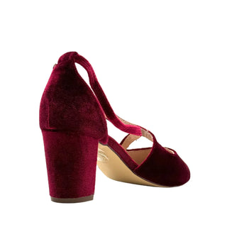 Oren Velvet Mary Jane Heels - Glamourous Grace