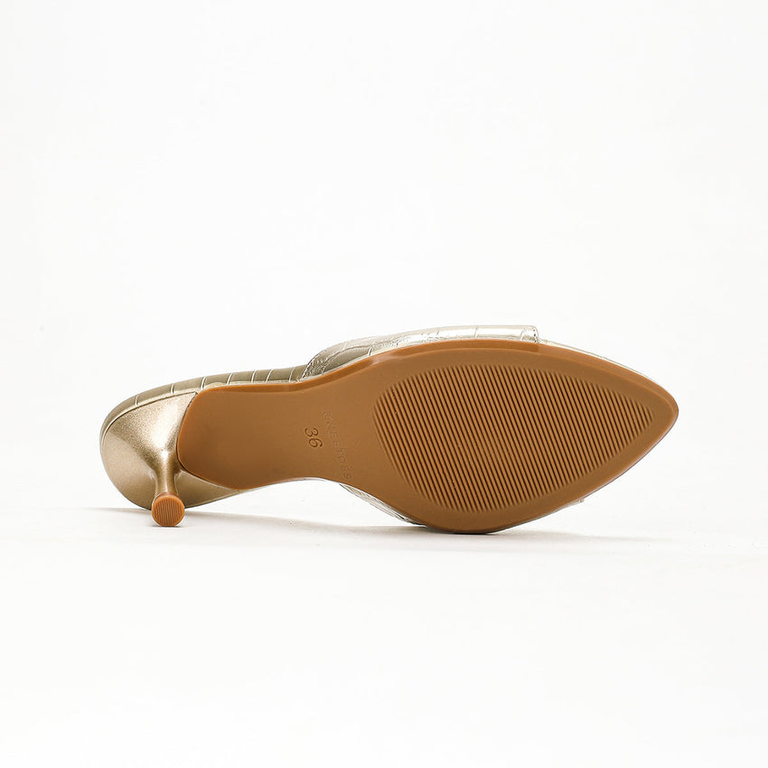 Orlina - Gold Kitten Heels