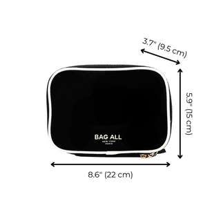 Double-Sided Makeup Case – Black - Glamourous Grace