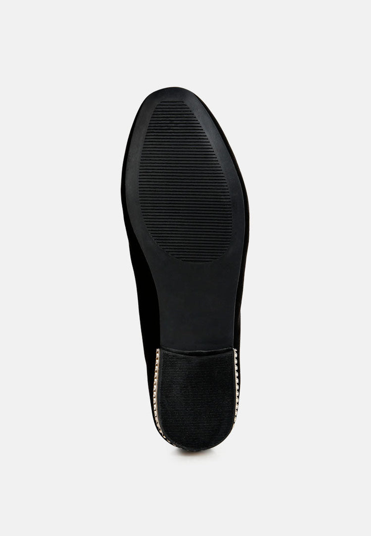 Atrika Faux Suede Tassel Loafers