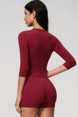 The Natalia Half-Sleeve Top Shorts 2-Piece Set