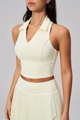 The Ziv Polo Crop Top Tennis Dress 2-Piece Set