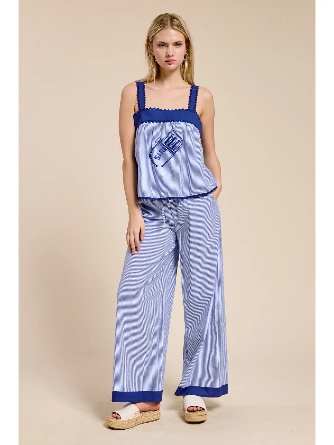 Sardine Striped Pants - Glamourous Grace