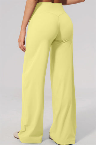 The Twirl Open Back Sports Bra Straight Leg Pants 2-Piece Set