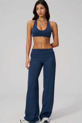 The Daring Sports Bra Straight Leg Pants 2-Piece Set