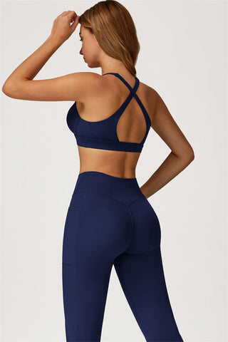The Glacier Sports Bra Flared Leggings 2-Piece Set