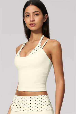 The Enliven Halter Tank Top Straight Leg Pants 2-Piece Set