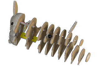EUGY Kangaroo 3D Puzzle