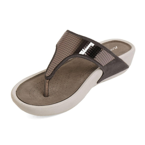 Paloma- Grey Thong Slip-Ons