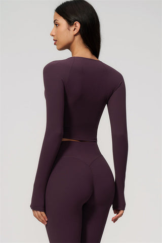 The Lox Long Sleeve Crop top Leggings 2-Piece Set