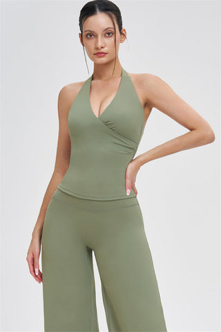 The Stride Crop Top Straight Leg Pants 2-Piece Set