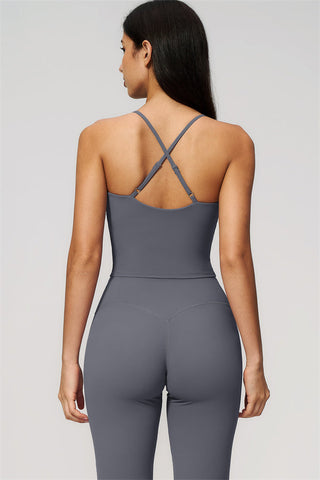 The Zura Tank Top Flared Leggings 2-Piece Set