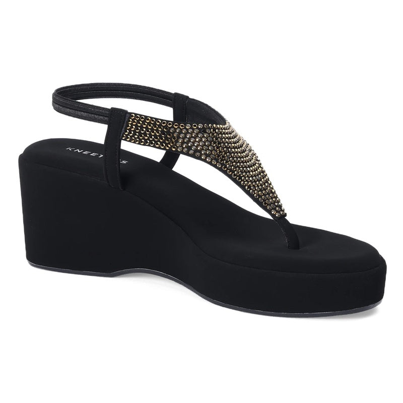 Merlot - Black Wedges - Glamourous Grace