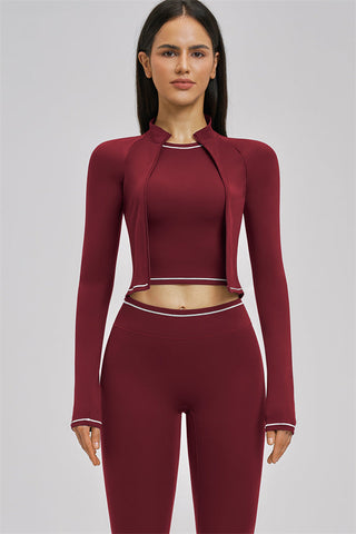 The Unbound Jacket Crop Top Leggings 3-Piece Set