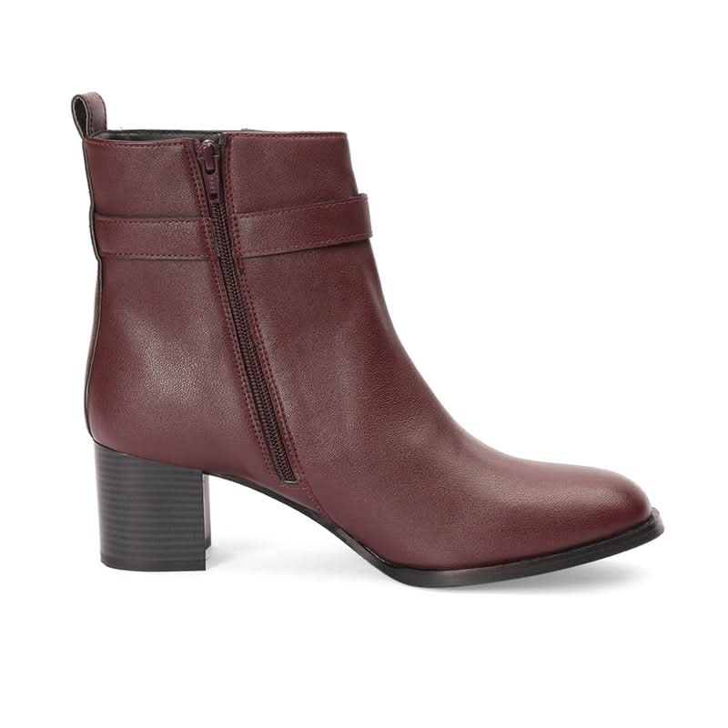 Luna - Maroon Boots - Glamourous Grace