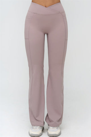 The BoldFit Crop Top Flared Leggings 2-Piece Set