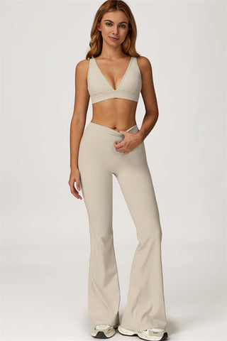 The Axis Sports Bra Flared Leggings 2-Piece Set