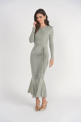 Valerie Midi Dress- Seafoam