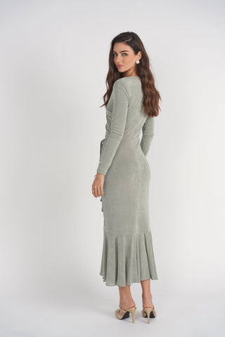 Valerie Midi Dress- Seafoam