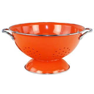 Powder Coated Colanders, Various Sizes, Orange