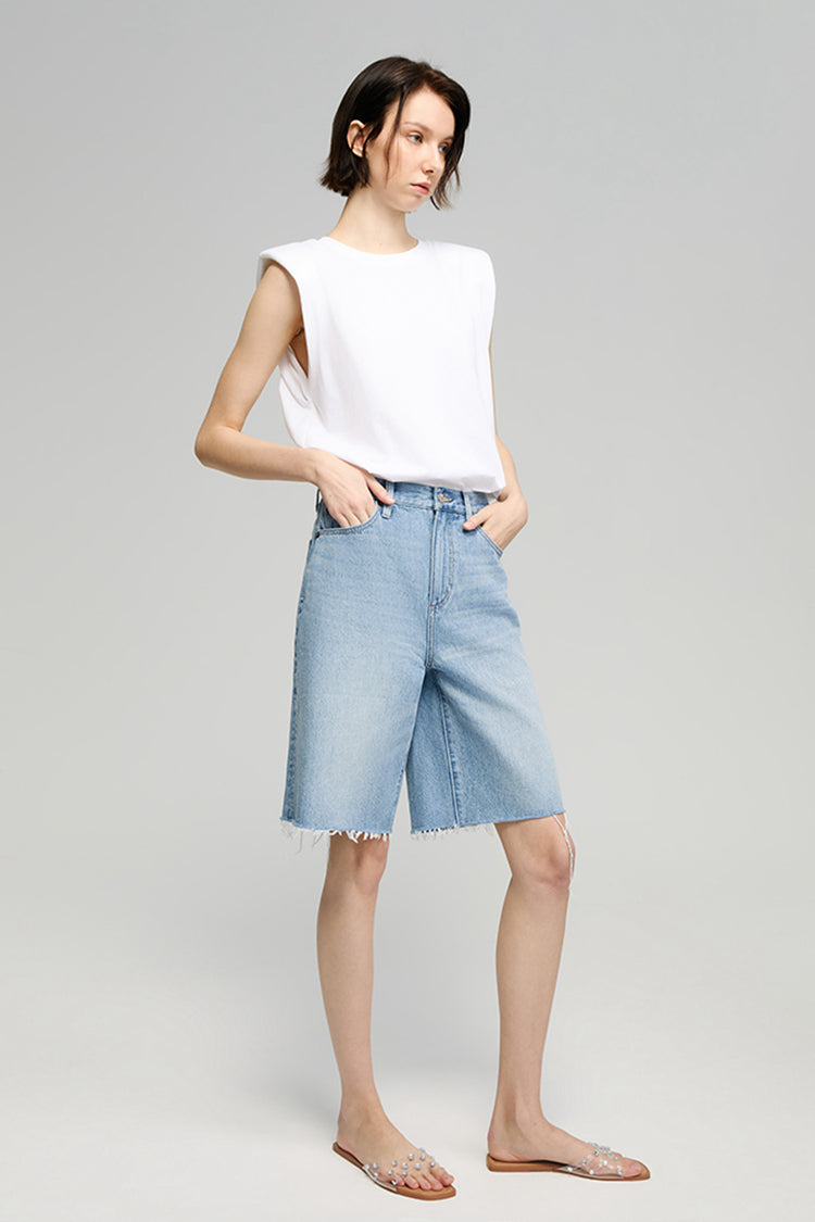 Coastal Breeze 90's Bermuda Shorts HJ807 - Glamourous Grace
