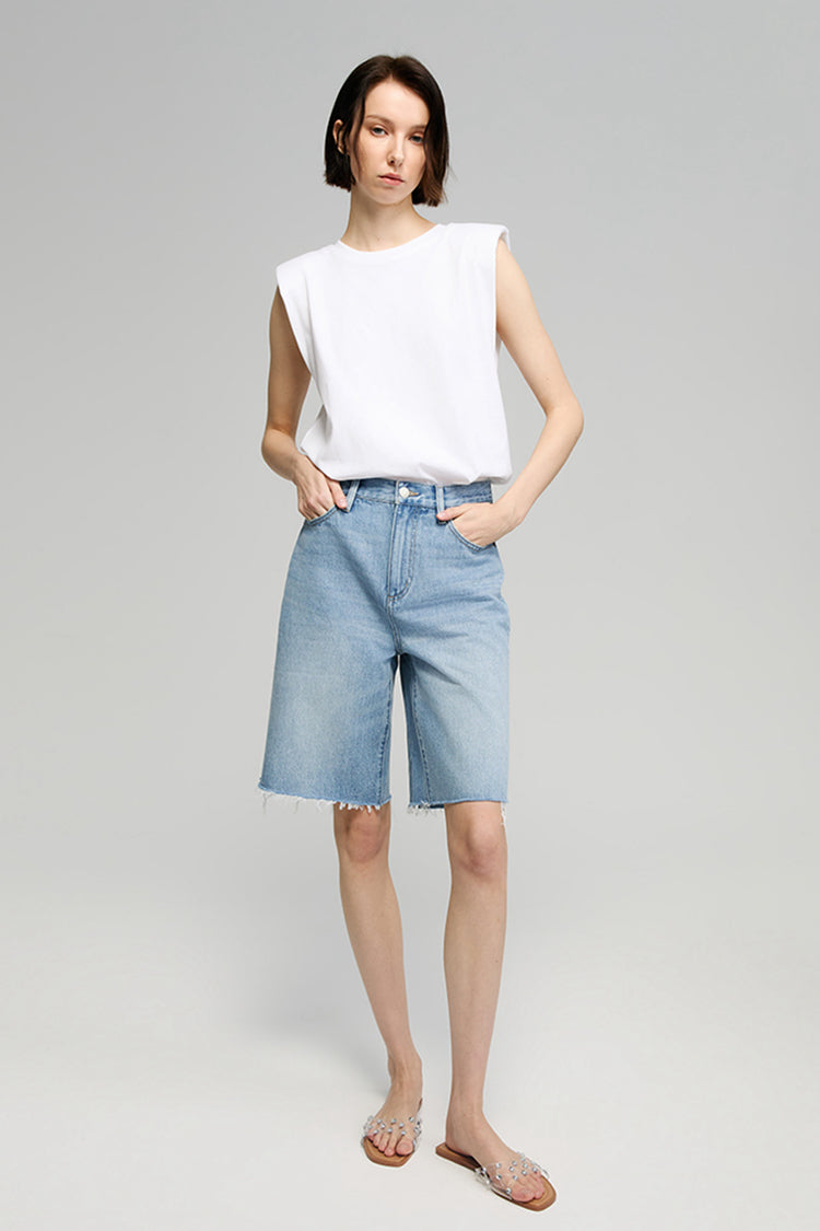 Coastal Breeze 90's Bermuda Shorts HJ807 - Glamourous Grace