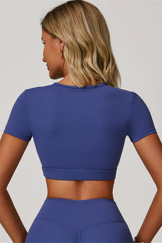 The Lavish Cut-out Crop Top Leggings 2-Piece Set