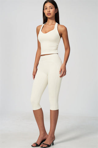 The Amara Tank Top Capri Leggings 2-Piece Set