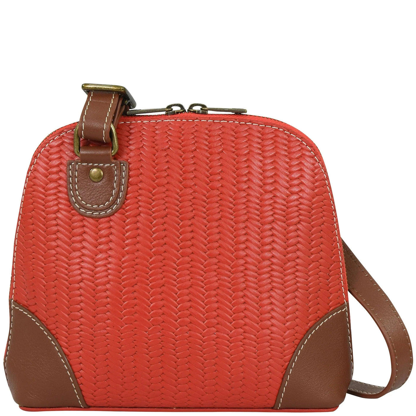 Heritage Leather Small Multi Compartment Zip-Around Organizer - 8109 - Glamourous Grace