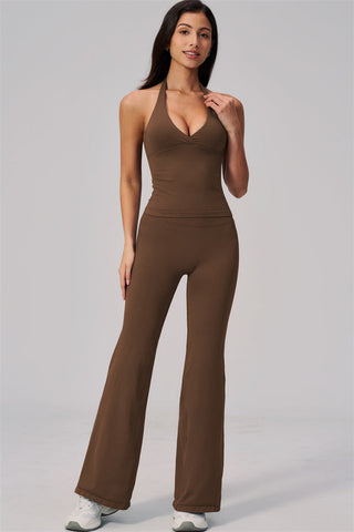 The Align V-Halter Top Flared Leggings 2-Piece Set