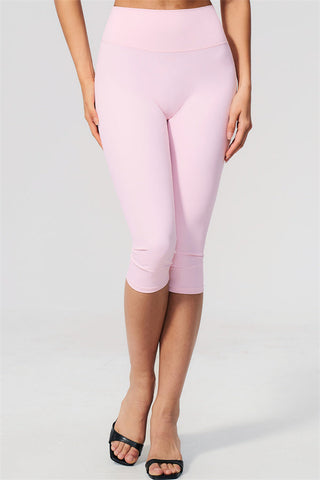 The Twirl Wide Strap Halter Crop Top Capri Leggings 2-Piece Set