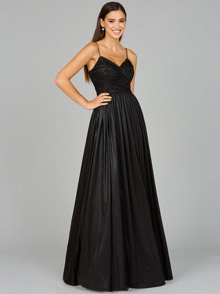 High Slit Metallic Jersey Dress - Glamourous Grace