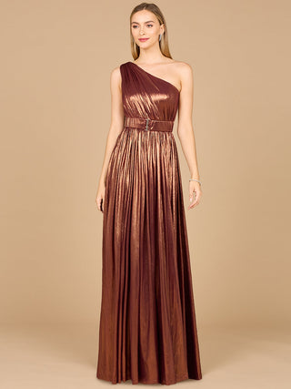 One Shoulder Metallic Dress - OUTLET - Glamourous Grace