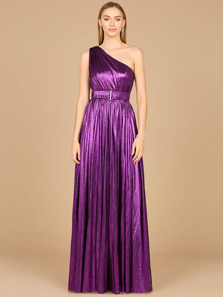 One Shoulder Metallic Dress - OUTLET - Glamourous Grace
