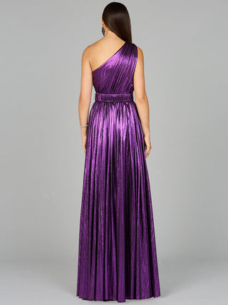 One Shoulder Metallic Dress - OUTLET - Glamourous Grace