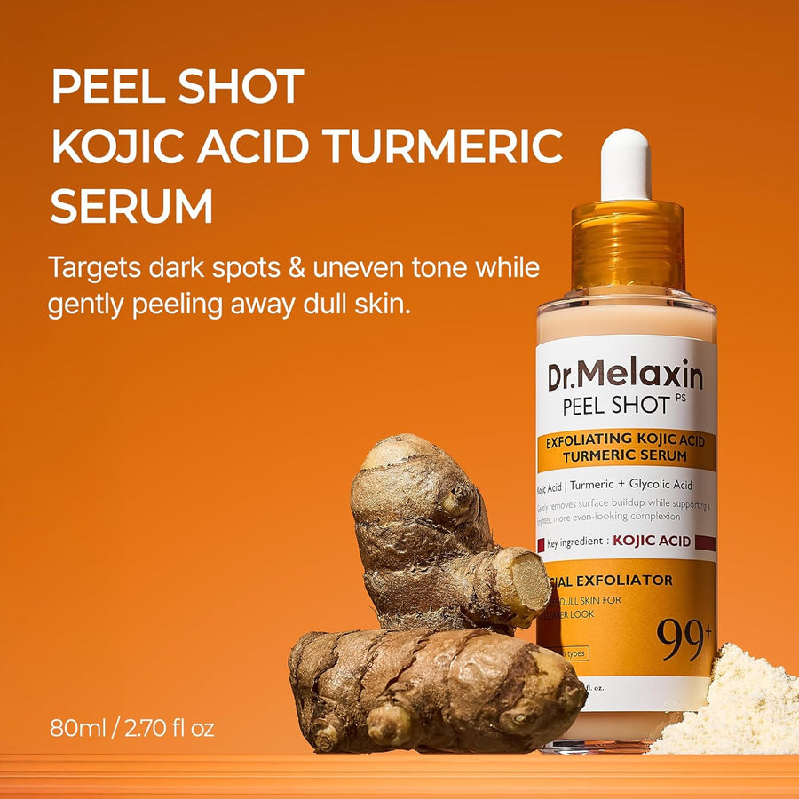 Dr. Melaxin Peel Shot Exfoliating Kojic Acid Turmeric Serum - Glamourous Grace