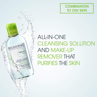Bioderma Sebium Skincare Set for Oily Skin - Gentle Cleansing & Non-Comedogenic - Sebium H2O & Foaming Gel - Glamourous Grace