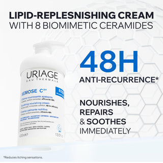 Uriage Uriage Xemose Lipid Replenishing Cream 400ml - Moisturizing Cream for Dry Skin, Hydrating Face & Body Cream for Babies & Adults - Glamourous Grace