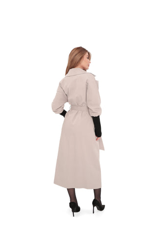 Miru Trench Coat in Ice Lilac