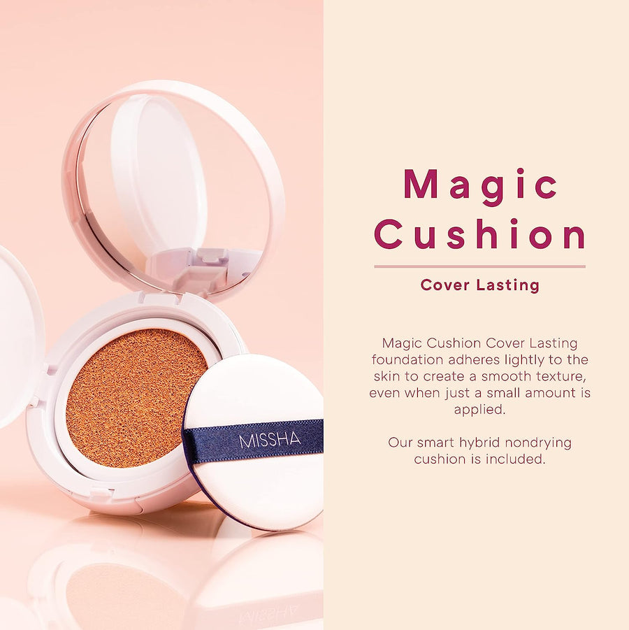 Missha M Magic Cushion Cover Lasting #23 Neutral Medium Beige - Glamourous Grace