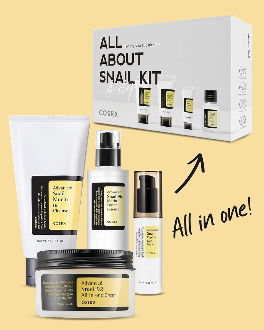 Cosrx All About Snail Kit 4-Step - Glamourous Grace