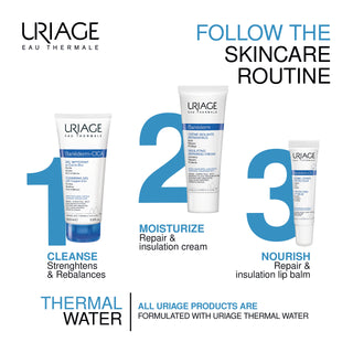 Uriage Bariederm Cica Gel - Gentle Cleansing Gel for Sensitive Skin, Face & Body Wash for Babies to Adults - Glamourous Grace