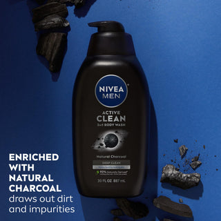 NIVEA Men Deep Dimension Shaving Gel 200ml - With Active Charcoal - Glamourous Grace
