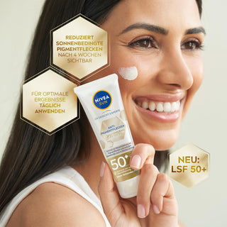 Nivea Sun Luminous630 Anti-Spot Sunscreen Face Cream SPF50+ - Non-Greasy, Reduces Sun Spots, 1.35 fl oz - Glamourous Grace