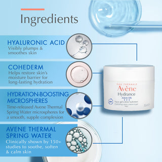 Avene Hydrance Aqua Gel Cream - Moisturizing Cream for Sensitive Skin - Hydrating Gel Cream 1.69 fl oz - Glamourous Grace